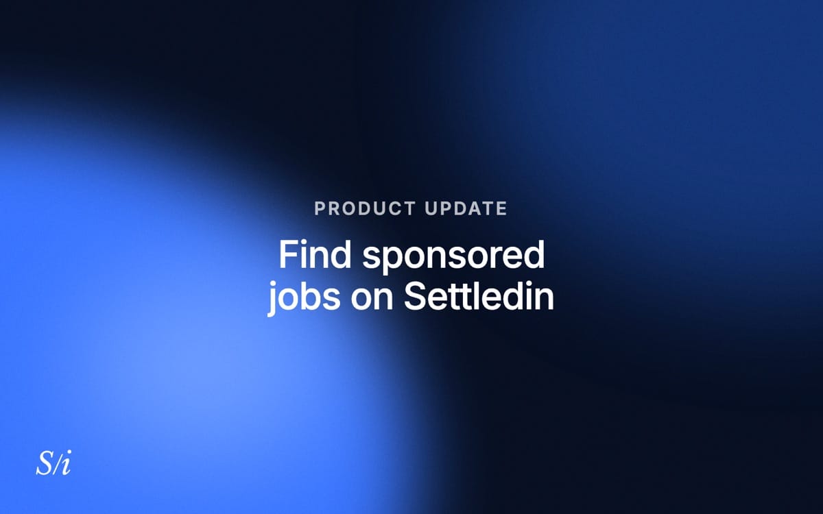 Find sponsored jobs on Settledin
