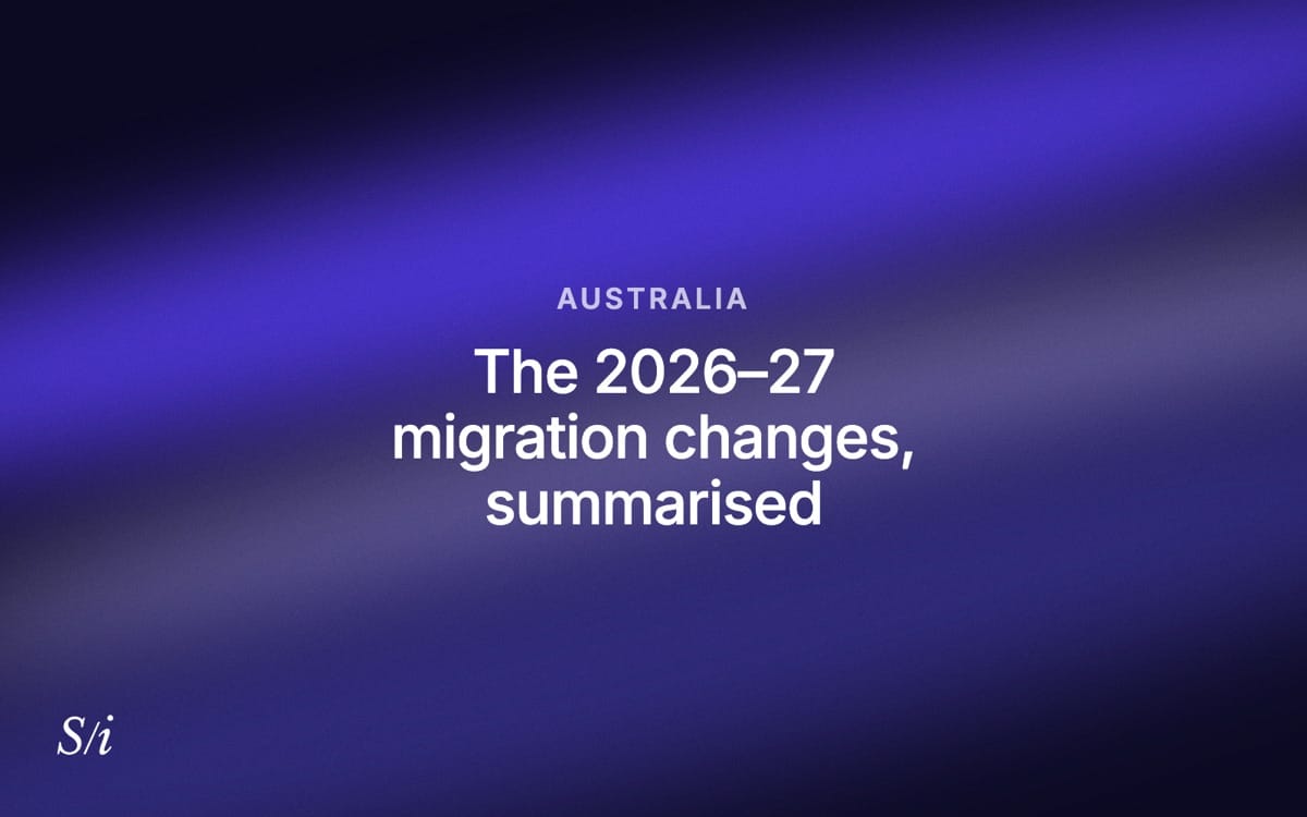 The 2026–27 migration changes, summarised