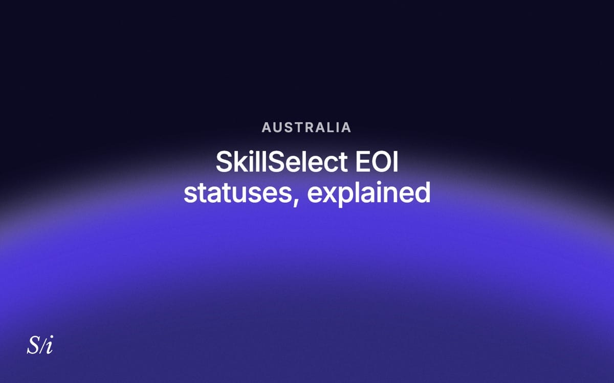 SkillSelect EOI statuses, explained
